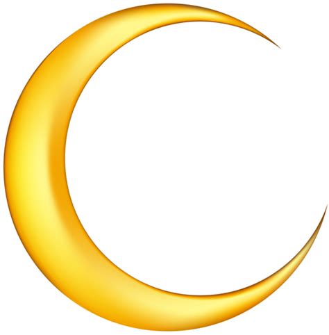 Download Golden Crescent Moon Free Transparent Image Hq Hq Png Image