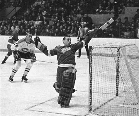 Goalie Roger Crozier In The 1966 Stanley Cup Old Detroit Vintage