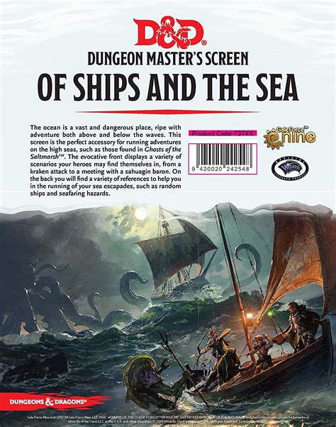 Dungeons And Dragons Of Ships And The Sea Dm Screen Gaming Dandd