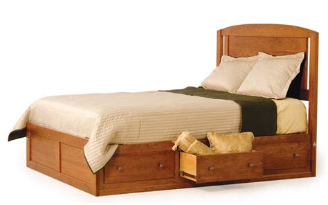 Amish Modern Platform Storage Bed From Dutchcrafters