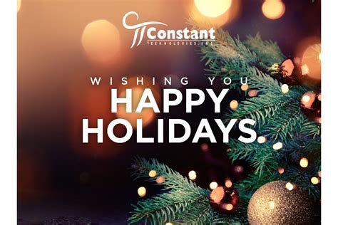 Happy Holidays - Constant Technologies
