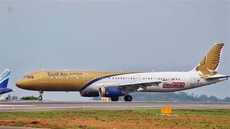 Gulf Air Airbus A321 200 Chartered Flight Landing At Calicut Intl