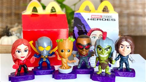 MARVEL STUDIOS HEROES Happy Meal Toys 1-9 McDonalds 2020 Figures $1.99
