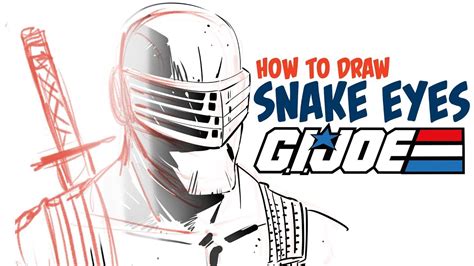 Gi Joe Artist Shows How To Draw Snake Eyes Youtube
