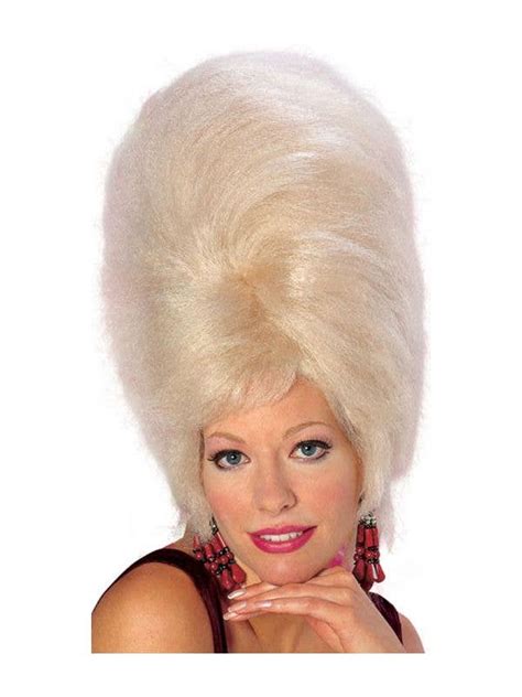 Tall Blonde Beehive Costume Wig Womens Blonde Beehive Wig