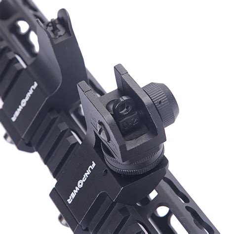 Funpower 45 Degree Offset Front And Rear Backup Iron Picatinny Sight