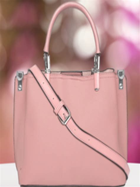 Buy Dressberry Dusty Pink Solid Handheld Bag Handbags For Women
