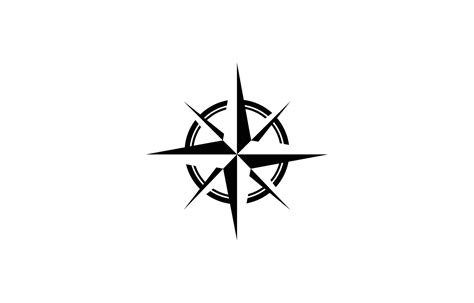 Symbol Logo Design Of Compass Adventure For Outdoor Travel Tour