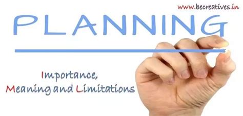 What Is Planning And Its Importance Limitations Of Planning A Full