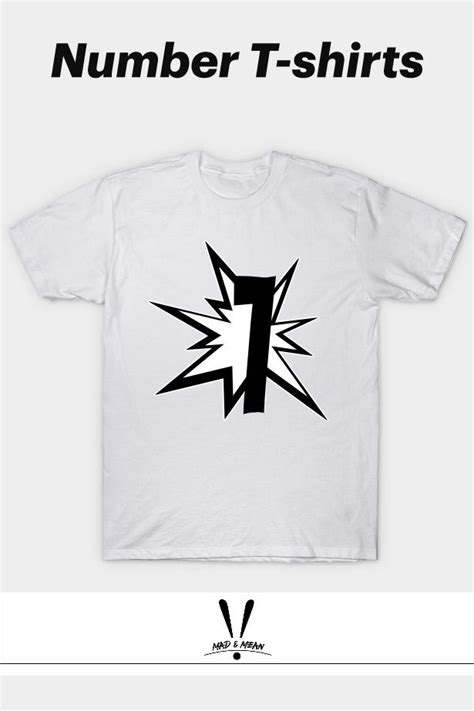 Number Seven Classic T Shirt With Cool Comic Art Numerals From 0 To 9