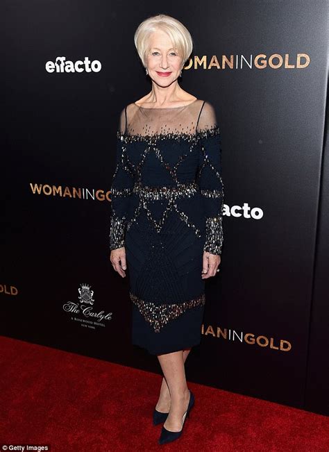 Dame Helen Mirren Defies Her Age In Dazzling Semi Sheer Gown At Woman