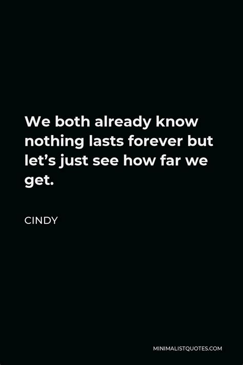 Cindy Quote Ive Been Living With This Fear That If My Eyes Start To Tear They Will Be
