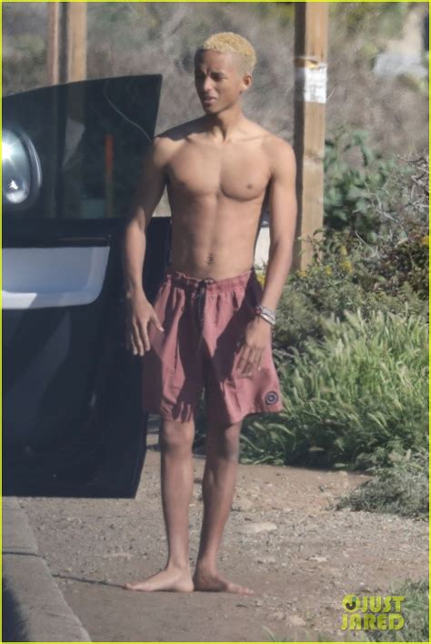 Jaden Smith Hangs Out Shirtless By The Beach In Malibu Photo