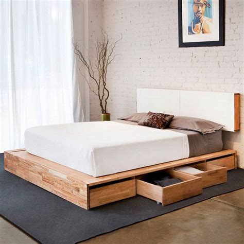 In this post, i'm covering the. Platform bed with storage underneath. Matching floating ...