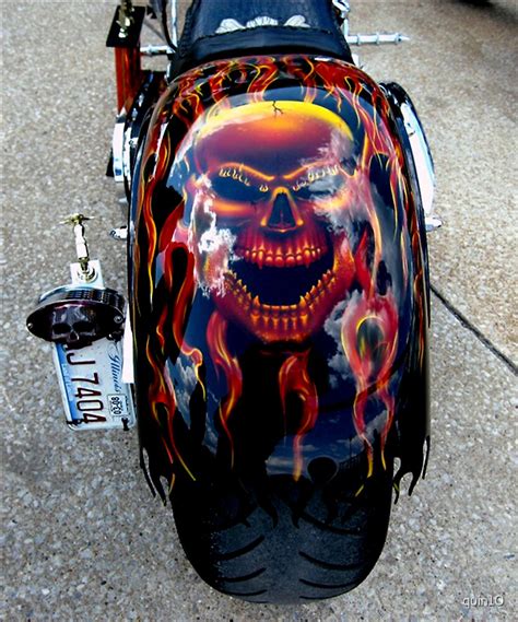 Harley Custom Paint Job By Quin10 Redbubble