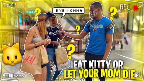You Eating Kitty Or Letting Your Mom Die🐱 Public Interview Gets