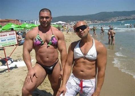 Pinterest Board Epic Fail Bathing Suits Shows Men In Neon Mankinis