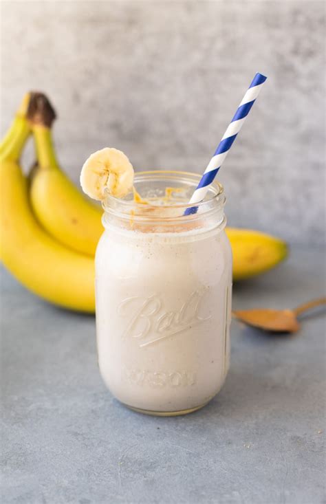 Peanut Butter And Banana Smoothie Healthy The Clean Eating Couple