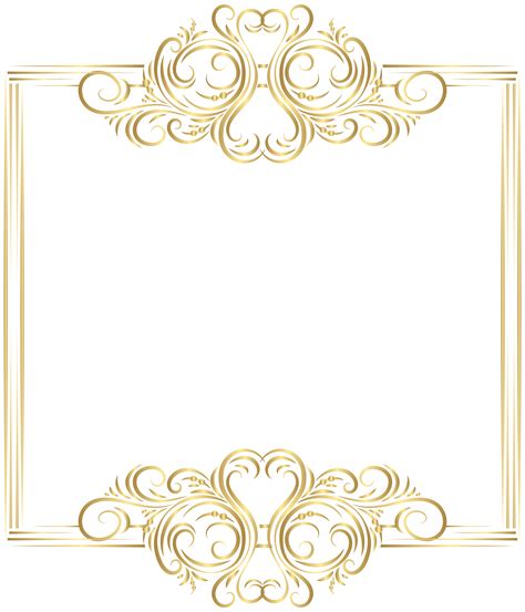 Gold Frame Border Gold Certificate Border Paper Clipart Panda