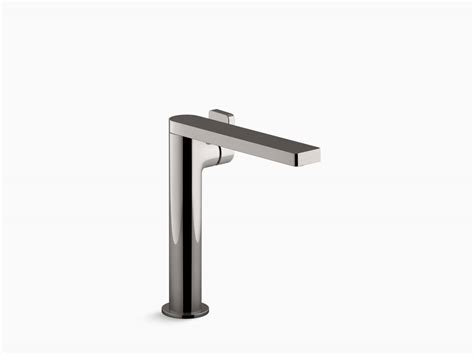 kohler k 73168 4 tt composed tall single bathroom sink faucet with lever handle titanium wgl