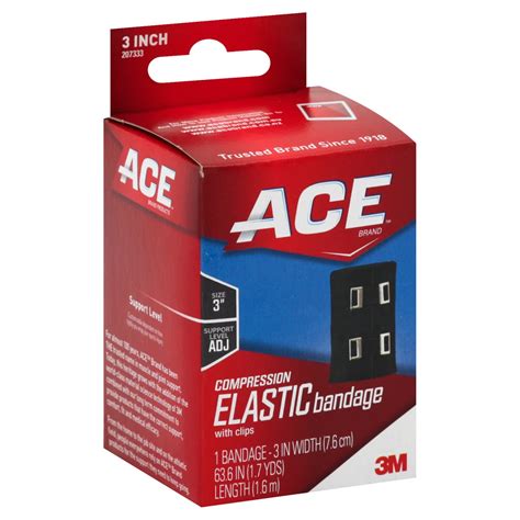 Ace Compression Elastic Bandage With Clips Shop Sleeves And Braces At H E B