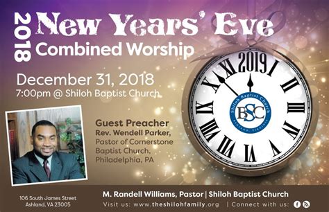 New Years Eve Combined Worship Service