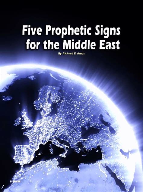 Five Prophetic Signs For The Middle East End Times Prophecy Bible