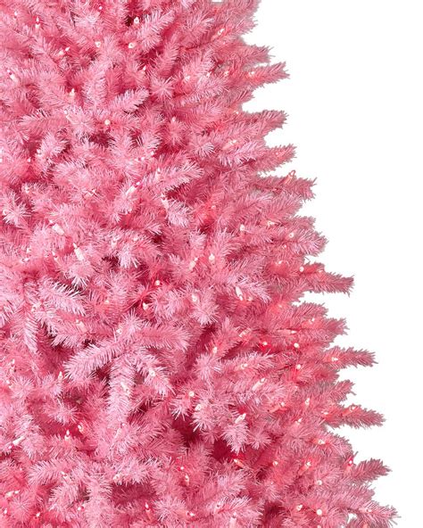 Green christmas tree with pink decorations pics of cats. Pretty in Pink Christmas Tree | Treetopia