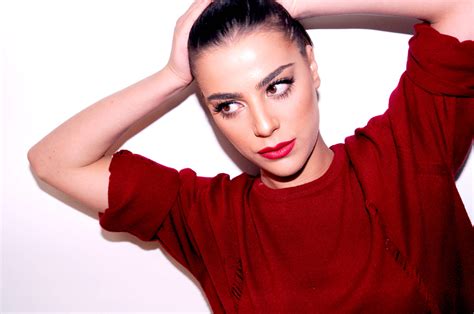 Download Italian Elegance Young Italian Girl In Red Sweater Wallpaper