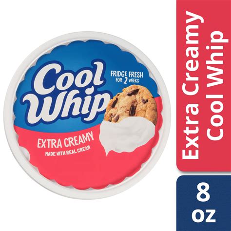Cool Whip Extra Creamy Whipped Topping 8 Oz Tub