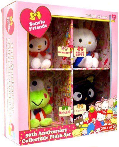 Hello Kitty Sanrio Friends 50th Anniversary Collectible Plush Set My