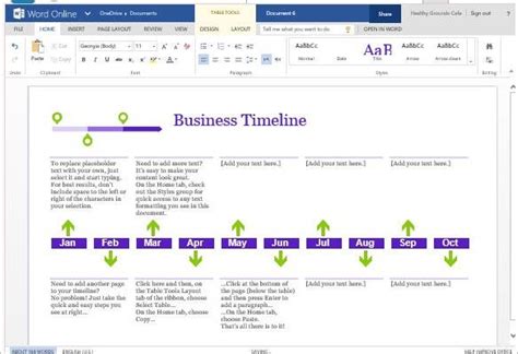 How To Make A Timeline In Microsoft Word Goomu