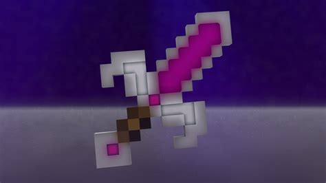 Cinema4d Minecraft Rig Purple Sword Youtube