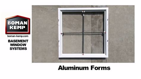 How To Install Window Buck Aluminum Forms Boman Kemp Manufacturing