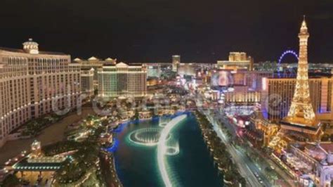 Aerial View Of Las Vegas Strip Time Lapse Stock Video Video Of