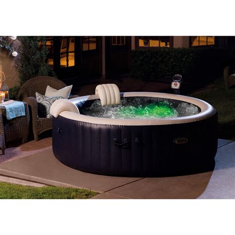 Intex Purespa 75 Inch Portable Bubble Jet Spa 6 Person Inflatable Round Hot Tub Ebay