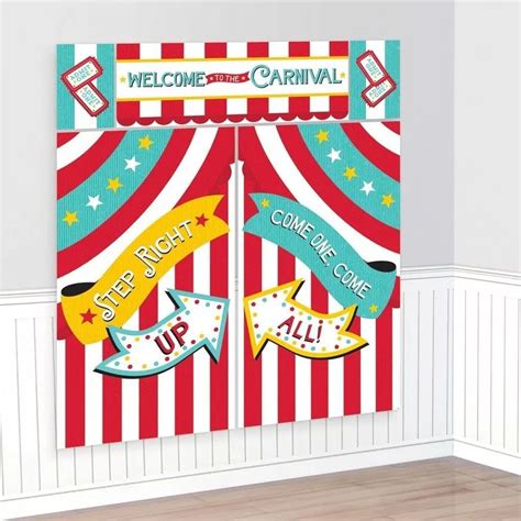 Editable Carnival Party Welcome Sign Printable Circus Welcome Sign