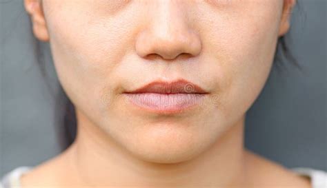 Asian Girl Mouth Close Up Stock Image Image Of Mouth 178126525