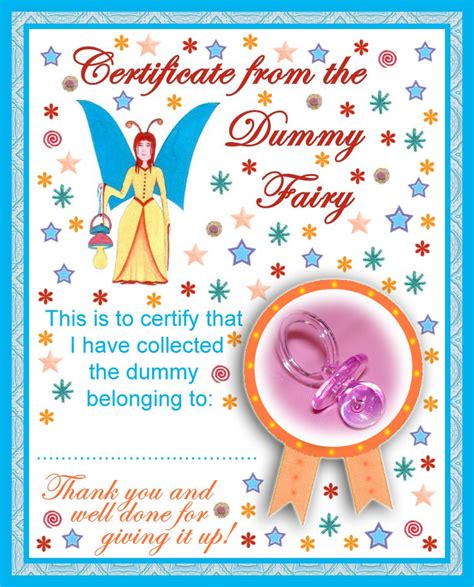 images   printable certificate   pacifier