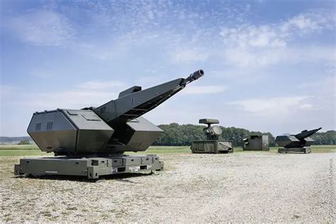 Skyshield Oerlikon Ground Based Short Range Air Defense System Cannon