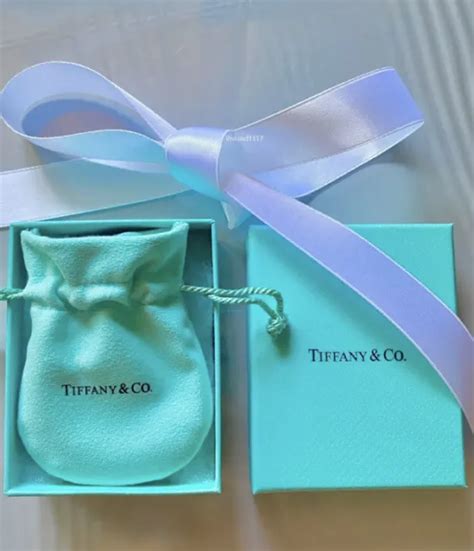 New Tiffany And Co Empty Packaging Blue Box Pouch Ribbon And T Bag