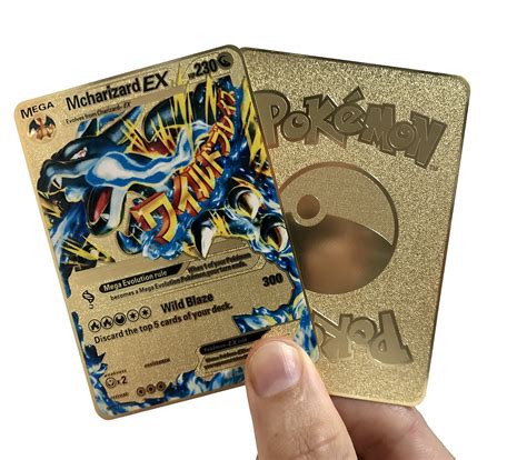 Buy M Charizard Ex 108106 Ultra Rare Gold Metal Pokemon Card