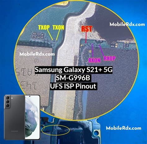 Samsung Galaxy S21 5G UFS ISP Pinout Test Point