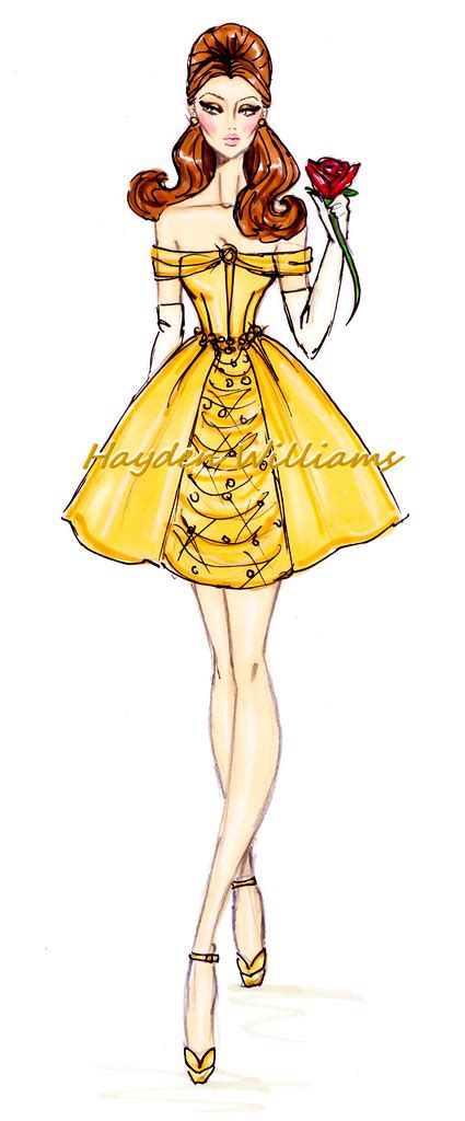 Hayden Williams Fashion Illustrations The Disney Divas Collection By
