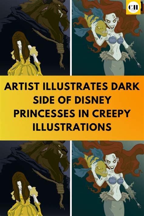 Artist Illustrates Dark Side Of Disney Princesses In Creepy