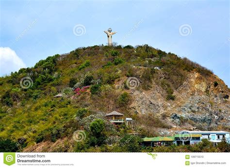 Statua Di Jesus Christ Su Nui Lon Big Mountain Vung Tau Vietnam