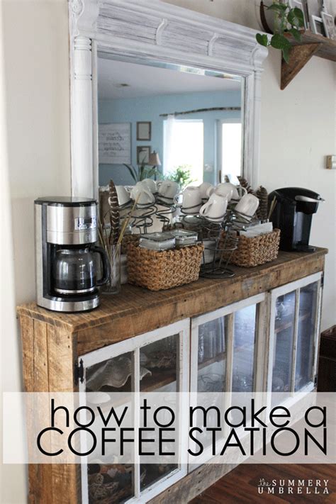 Originally i thought since it was a door project, that it should naturally be a hall tree. How to Make a Coffee Station Out of a Dresser Mirror | LZ ...