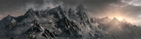 Mountains Of Skyrim Concept Art Elder Scrolls V Skyrim Photo