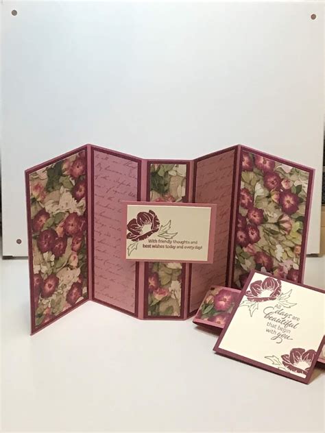 Craftykarendesigns Pressed Petals Pop Out Gatefold Card