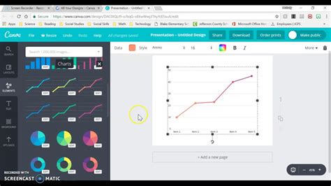 Making A Graph With Canva Youtube